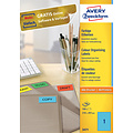 Avery Zweckform Etiket Avery Zweckform 3471 210x297mm A4 blauw 100stuks