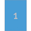 Avery Zweckform Etiket Avery Zweckform 3471 210x297mm A4 blauw 100stuks