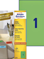 Avery Zweckform Etiquette Avery Zweckform 3472 210x297mm A4 vert 100 pièces