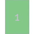 Avery Zweckform Etiket Avery Zweckform 3472 210x297mm A4 groen 100stuks