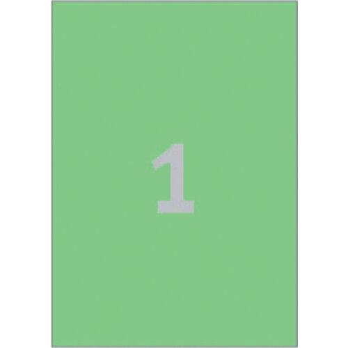 Avery Zweckform Etiket Avery Zweckform 3472 210x297mm A4 groen 100stuks