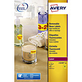 Avery Etiket Avery L7670-25 63.5mm rond neon geel 300stuks