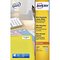 Avery Etiket Avery L7651Y-25 38.1x21.2mm neon geel 1625stuks
