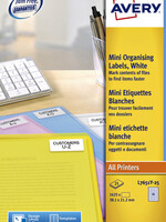 Avery Etiket Avery L7651Y-25 38.1x21.2mm neon geel 1625stuks