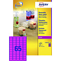 Avery Etiket Avery L7651PF-100 38.1x21.2mm neon roze 6500stuks