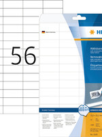 Herma Etiket HERMA 5080 52.5x21.2mm verwijderbaar wit 1400stuks