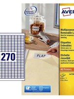 Avery Etiquette Avery amovible L4760REV-25 17,8x10mm 6750 pièces