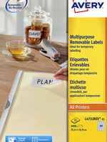 Avery Etiquette Avery amovible L4732REV-25 35,6x16,9mm 2000 pièces