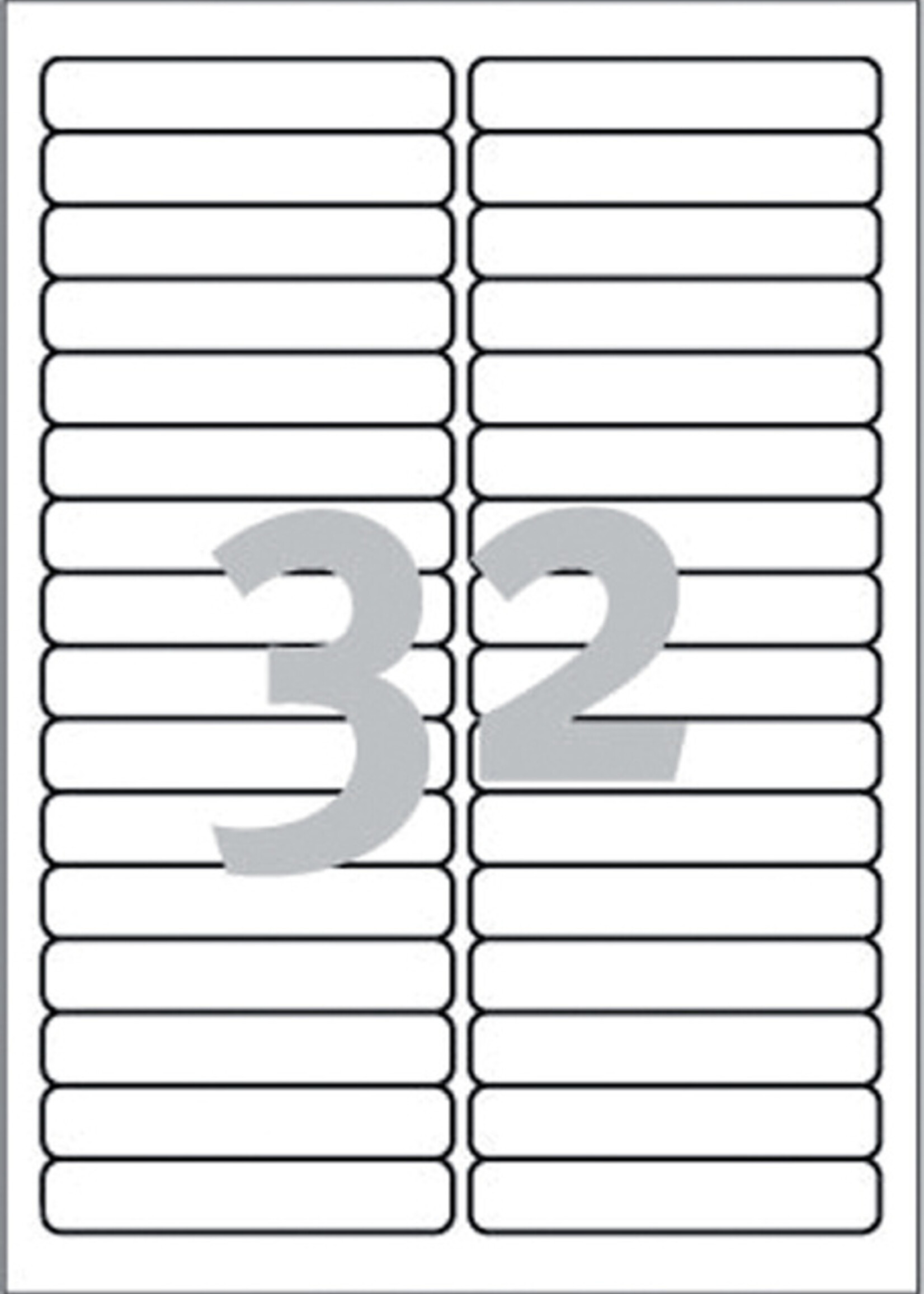 Avery Zweckform Etiquette Avery Zweckform L6031REV-25 96x16,9mm amovible 800 pièces