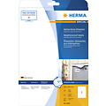 Herma Etiquette HERMA 4866 210x297mm A4 synthétique 10 pièces blanc