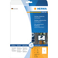 Herma Etiquette film HERMA 9500 210x297mm A4 blanc 10 pièces