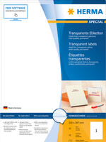Herma Etiquette HERMA 210x297mm 10 pièces transparente brillante