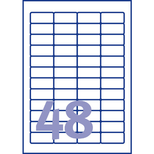 Avery Etiquette film Avery L4778-20 45,7x21,2mm blanc 960 pièces