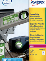 Avery Etiket Avery L7063-20 99.1x38.1mm polyester wit 280stuks