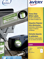 Avery Etiquette film Avery L4775-20 210x297mm blanc 20 pièces