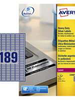 Avery Etiquette  Avery L6008-20 25.4x10mm argent 3780 pièces