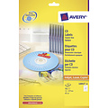 Avery Etiket Avery L6043-25 CD wit 50stuks