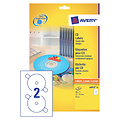 Avery Etiquette CD Avery L6043-25 blanc 50 pièces