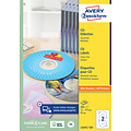 Avery Zweckform Etiket Avery Zweckform L6043-100 CD wit 200stuks