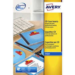 Cd inlegkaart Avery J8435-25 151x117mm