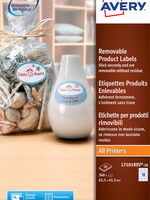 Avery Etiquette amovible Avery L7101REV-20 63,5x42,3mm blanc mat 360pcs