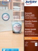 Avery Etiquette amovible Avery 60mm rond blanc 240 pcs