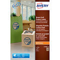 Avery Etiket Avery L7106-20 60mm bruin 240stuks