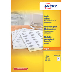 Etiquette Avery DP167-100 105x37mm 1600 pièces