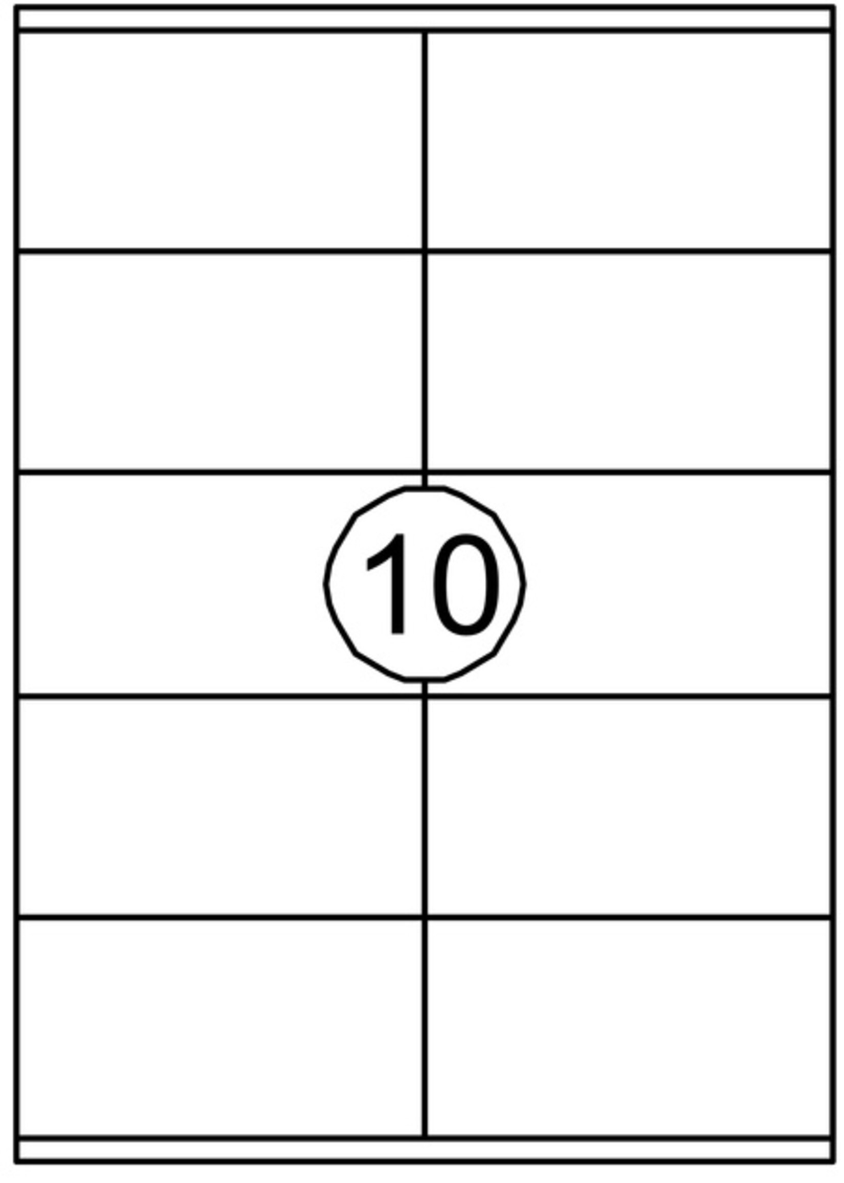 Avery Etiquette Avery DP010-100 105x58mm 1000 pièces