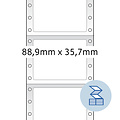 Herma Etiket HERMA 8161 88.9x35.7mm 1-baans wit 2000stuks