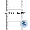 Herma Etiket HERMA 8212 101.6x35.7mm 1-baans wit 4000stuks