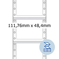 Herma Etiket HERMA 8166 111.7x48.4mm 1-baans wit 2000stuks