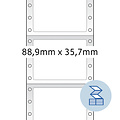 Herma Etiket HERMA 8181 88.9x35.7mm 1-baans geel 2000stuks