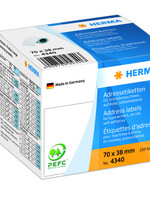 Herma Etiquette d’adresse HERMA 4340 70x38mm 250 pièces rouleau