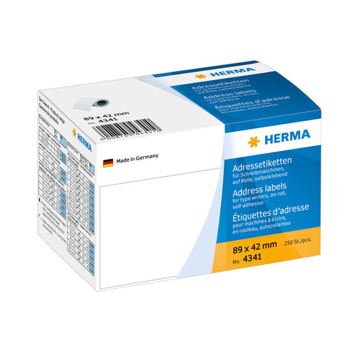 Herma Etiket HERMA adres 4341 89X42mm op rol 250stuks
