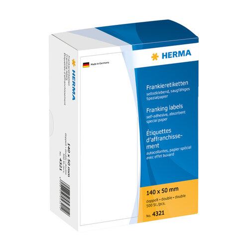 Herma Etiquette affranchissement HERMA 4321 140x50mm 250x2 pcs