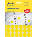 Avery Zweckform Etiket Avery Zweckform 3377 rond 18mm 1056stuks geel