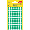 Avery Zweckform Etiket Avery Zweckform 3012 rond 8mm groen 416stuks