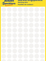 Avery Zweckform Etiquette Avery Zweckform 3175 rond 8mm blanc 416 pcs