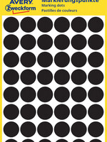 Avery Zweckform Etiquette Avery Zweckform 3140 rond 12mm noir 270 pcs