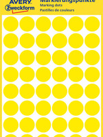 Avery Zweckform Etiquette Avery Zweckform 3144 rond 12mm jaune 270 pcs