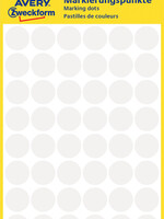 Avery Zweckform Etiquette Avery Zweckform 3145 rond 12mm blanc 270 pcs
