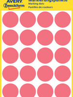 Avery Zweckform Etiquette Avery Zweckform 3172 rond 18mm rouge 96 pcs