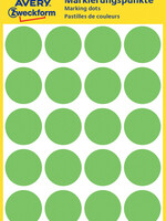 Avery Zweckform Etiquette Avery Zweckform 3174 rond 18mm vert 96 pcs