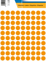 Herma Etiquette HERMA 1844 rond 8mm orange fluo 540 pièces