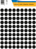 Herma Etiquette HERMA 1849 rond 8mm noir 540 pièces