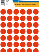 Herma Etiket HERMA 1866 rond 12mm fluor rood 240stuks