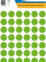 Herma Etiquette HERMA 1868 rond 12mm vert fluo 240 pièces