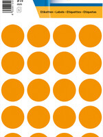 Herma Etiquette HERMA 1874 rond 19mm orange fluo 100 pièces