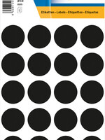 Herma Etiquette HERMA 1879 rond 19mm noir 100 pièces